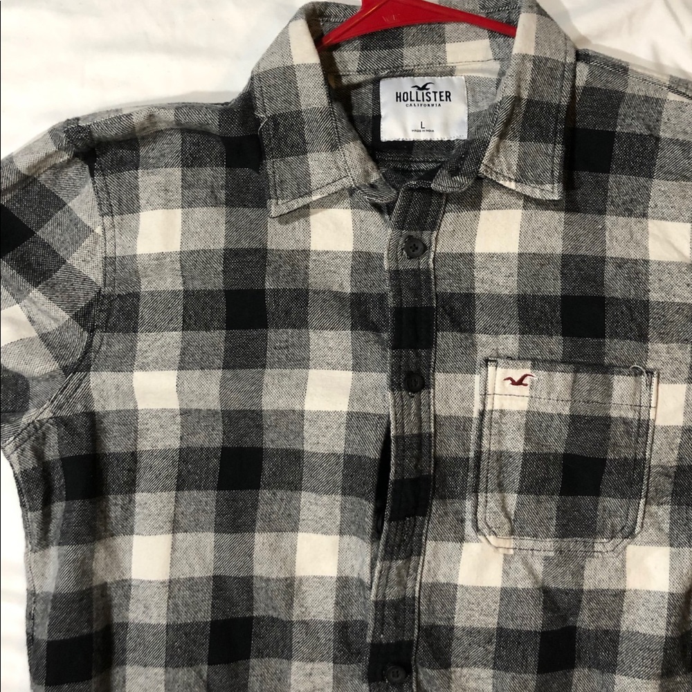 Long sleeve warm button down shirt